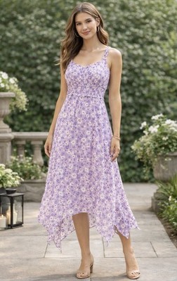 Lavender And white Floral Junior Spring Easter Maxi Dress Size Small | eBay Lavender And white Floral Junior Spring Easter Maxi Dress Size Small | eBay