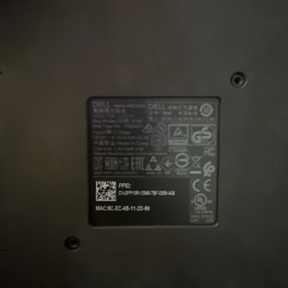 DELL THUNDERBOLT DOCK TB16 con ADAPTADOR DE CORRIENTE 240W Foto 4 de 4