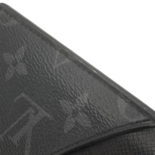 Louis Vuitton Monogram Eclipse Canvas Taiga Leather Coin Card Holder M30271 - Picture 9 of 10