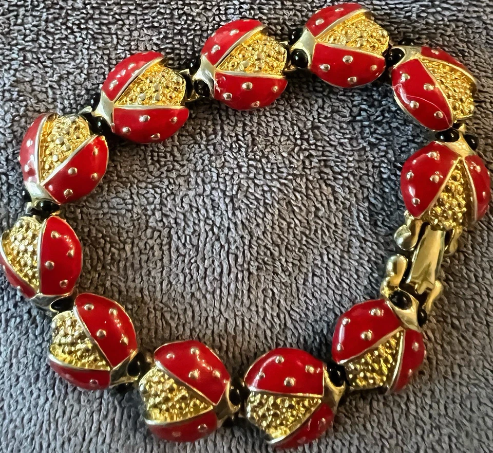 Pulsera KJL Kenneth Jay Lane Ladybug K1420 Foto 3 de 4