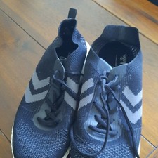 hummel Herren Sneaker Low Top Blau/Weiß Schnürung atmungsaktiv EU 42