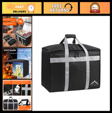 XXXL Insulated Food Delivery Bag 23"x15"x14" - Premium Grocery Carrier for Hot/C