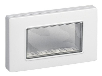 Calotta da parete IP55 4 moduli con viti bianca Vimar Isoset 14944.01