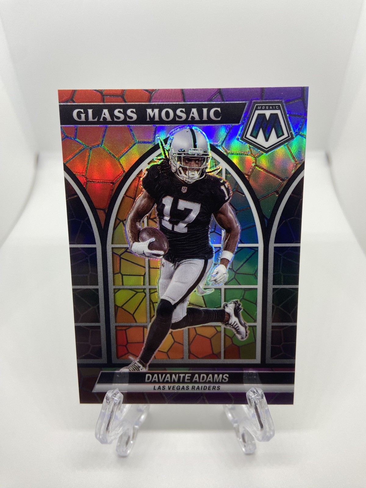 2022 Davante Adams Panini Mosaic Glass Mosaic #GM-19 Case Hit SSP RAIDERS