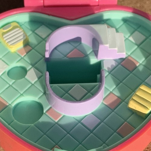Custodia da bagno vintage Bluebird Polly Pocket 1991 rosa compatta - Foto 10 di 12