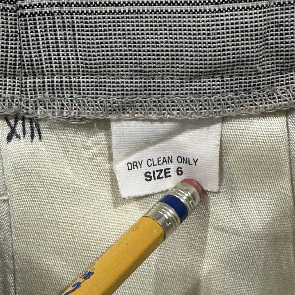 Maxi falda vintage para mujer 6 maxi gris a cuadros años 80 Academia Foto 2 de 4