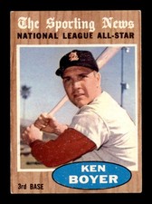 1962 Topps #392 Ken Boyer AS  VGEX X3704648