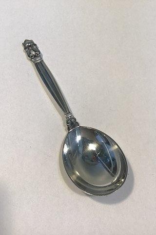 Georg Jensen Sterling Silver Acorn Compote Spoon, No 161 - Picture 2 of 6