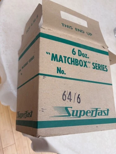 1970'S MATCHBOX LESNEY SUPERFAST 6 DOZ SHIPPING CASE EMPTY BOX 64/6