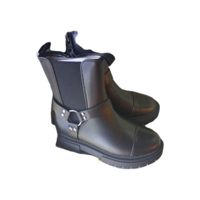 Kids' Crosby Harness Moto Boots - art class Black 3: Medium Width,