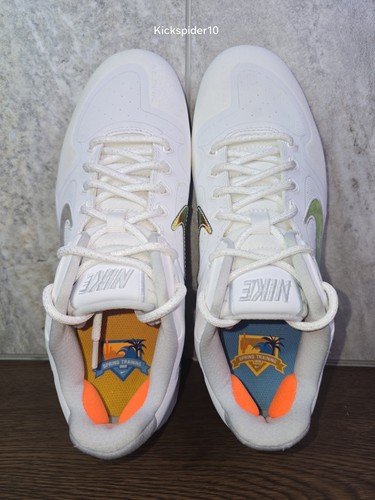 Nike Alpha Huarache Elite 2 TF Rasenschuhe weiß Solar Flare Herren Größe 8,5 - Bild 5 von 9