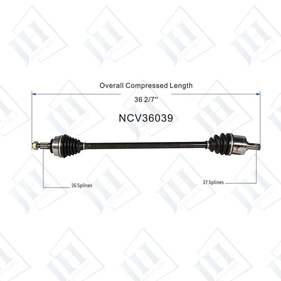 OE Front Left Driver CV Axle Shaft For 1985 86 87 Honda Prelude 2.0 Si L4 Auto - Image 2 of 4