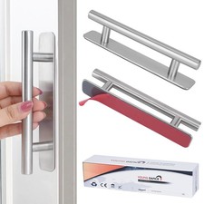 Self-Stick Instant Cabinet Drawer Handles Pulls - 5" Stainless Steel Adhesive...