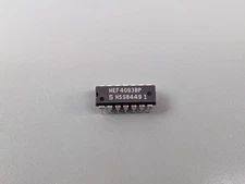 (4) HEF4093BP ICs Quad 2-input NAND gate, schmitt trigger inputs, Signetics, NOS