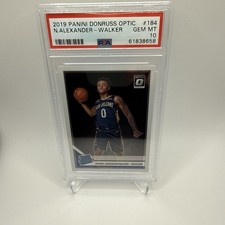 2019 Panini Donruss Optic Nickeil Alexander-Walker Rookie Card #184 PSA 10. rookie card picture