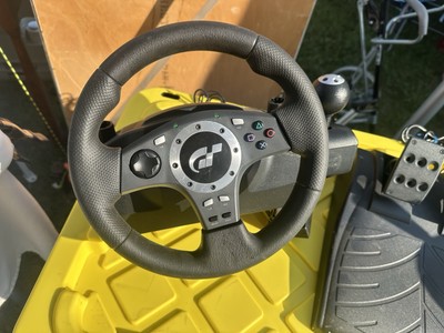 Logitech Driving Force Pro Feedback Steering Wheel &Pedals E-UJ11 Great Cond