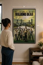 Tony Moore Signed The Walking Dead Poster Original Comic Artist Autograph 24X36