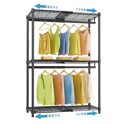 X1 Expandable Clothes Rack Heavy Duty Adjustable from 2' to 3'5'' with Adjusta...