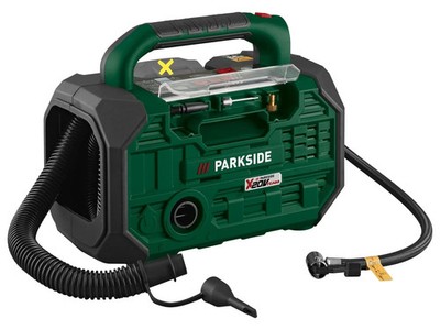 PARKSIDE 20 V Akku Kompressor & Luftpumpe mit LED + Adapter ohne Akku/Ladegerät