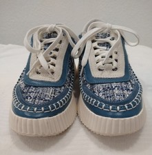 DOLCE VITA Dolen Sneaker Blue Navy Multi Tweed Chunky Platform Sole. Size US 7.5