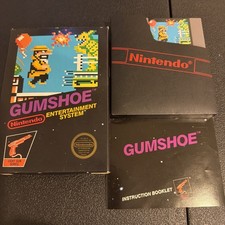 Gumshoe (Nintendo Entertainment System, 1986) 5 Screw Hangtab NES CIB Complete