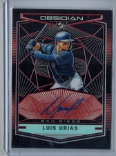 2019 PANINI CHRONICLES LUIS URIAS RC AUTO 14/25 RED ETCH AUTOGRAPH OBSIDIAN