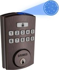 BRINKS Security Door Locks, High-Security Keyless Entry, Smart Electronic Door L