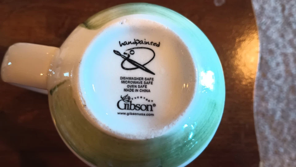 Crema floral Gibson y azúcar con tapa pintada a mano Foto 4 de 4