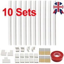 Electrical Cable Trunking Self Adhesive Wire Trunking Cable Tidy for Wall TV UK