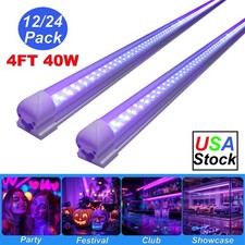 LED UV Black Light Bar Fixtures Ultraviolet Lamp Strip US Plug for DJ Party Club