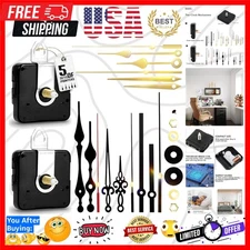 2Pcs Quartz Clock Mechanism Kit, Wall Clock Mechanisms Mattery Powered Replac...