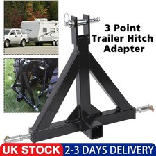 Heavy Duty 3point 2 Receiver Trailer Hitch Cat. 1 Tractor Tow Hook Drawbar UK