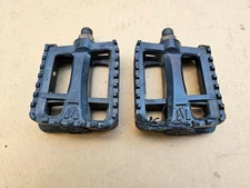 Vintage Old School Wellgo LU-878 Platform Pedals Mountain Bike BMX 9/16" Taiwan