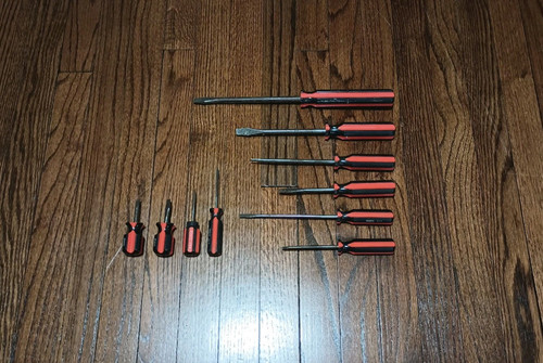 VINTAGE ROSCO 10-pc. TW0-FISTER MECHANINCS SCREWDRIVER SET, USA - Picture 1 of 9
