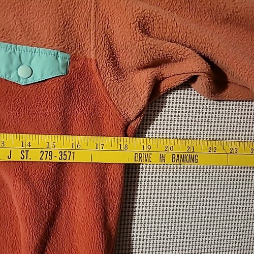 Patagonia Fleece Girls XL-14 Pink Mauve Synchilla Colorblock Pullover Sweater - Picture 6 of 11