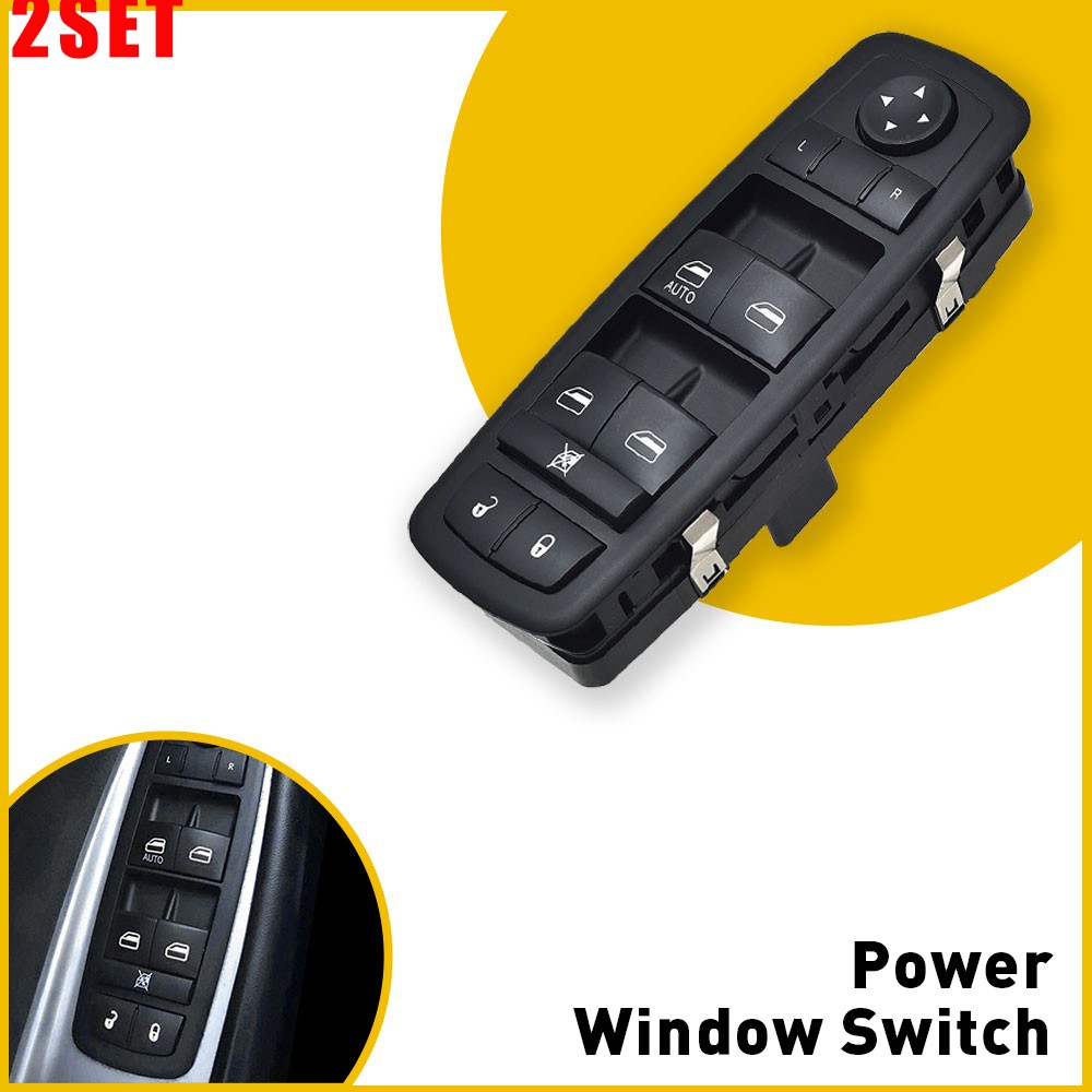 2Set Left Front Master Power Window Switch For 2011-2016 Dodge Journey 68084001A