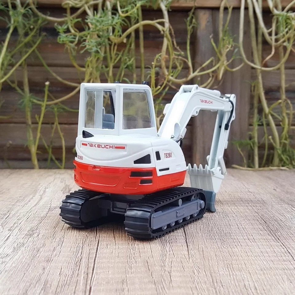 1/35 Scale Takeuchi TB260 Compact Excavator Diecast Model Toy Gift NIB - Image 3 of 4