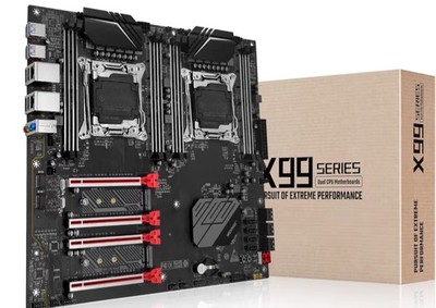 X99 Dual CPU Motherboard, Intel (5th/6th Gen) LGA 2011-V3 Computer Server Mother