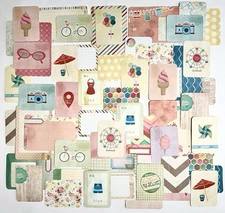 Project Life  Crate Paper  "Summer"  Journaling Card Set (60 double-sided cards)