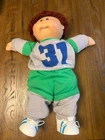 Vintage 1982 Xavier Roberts Signed Coleco Cabbage Patch Kids Boy Doll Brown Eye