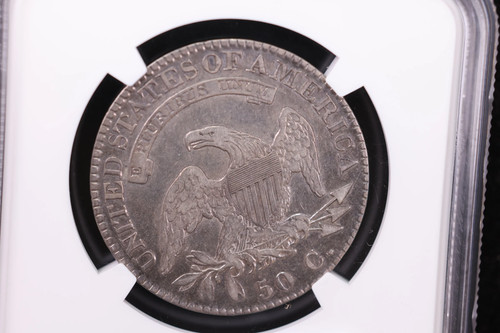 1822 Cap Bust Half Dollar., NGC Graded VF-35. Store #30016 - Picture 3 of 3