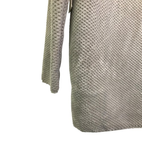 PJ Salvage lange Strickjacke Damen Größe Medium grau Langarm weiches Fleece neu mit Etikett - Bild 8 von 10