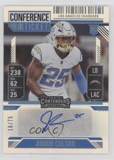 2024 Panini Contenders Rookie Conference Ticket 16/75 Junior Colson Auto rf2
