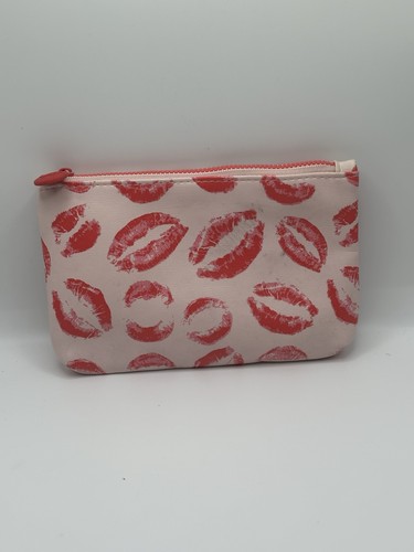 IPSY - Nylon Mini kleine Geldbörse/Make-up mit roten Lippen - Bild 1 von 12