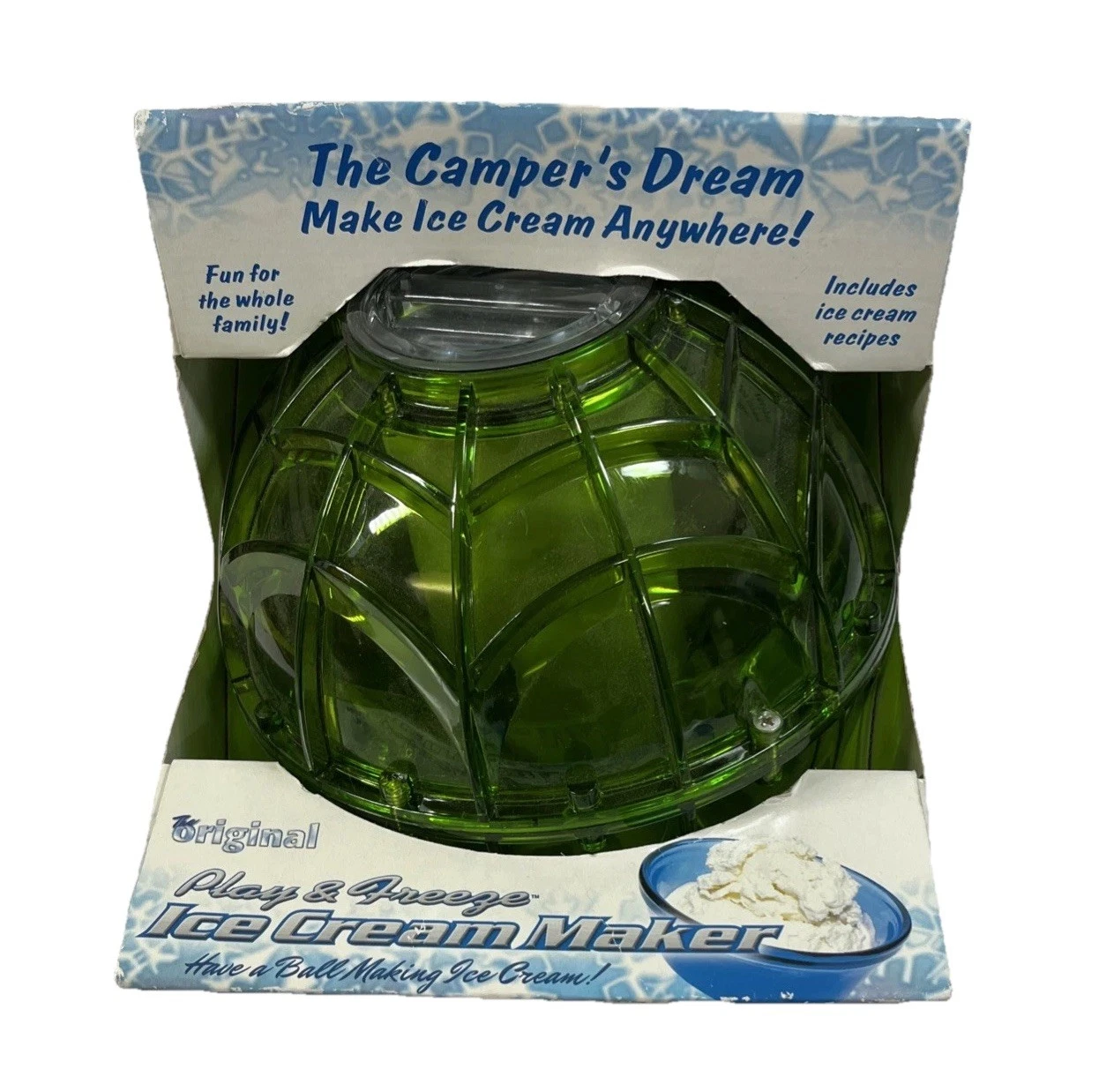 Original Play & Freeze Ice Cream Maker - Dark Green New