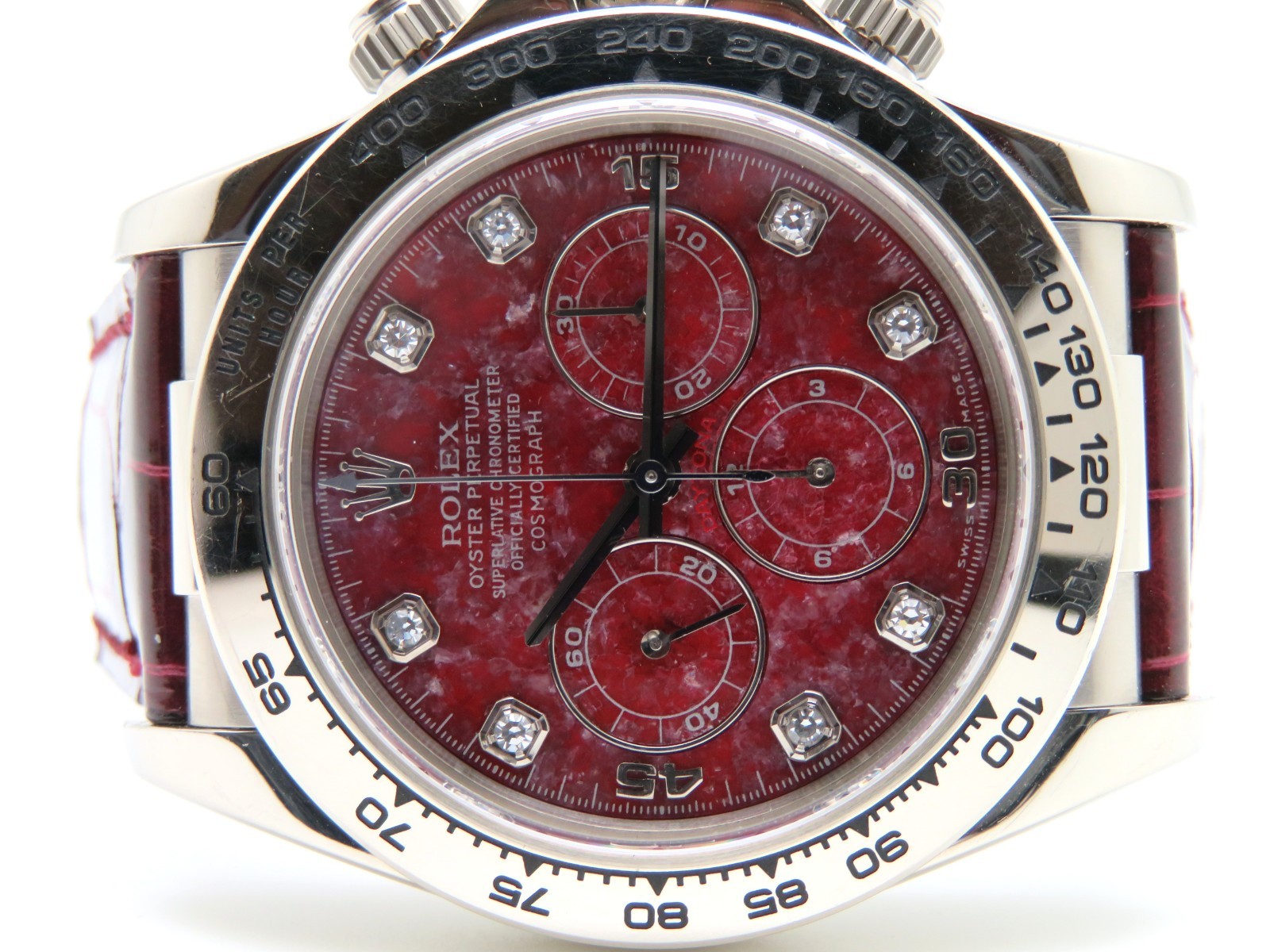 1998 Rolex Daytona 16519 Zenith Grossular Rubellite Dia. Dial Full Set Serviced image 6