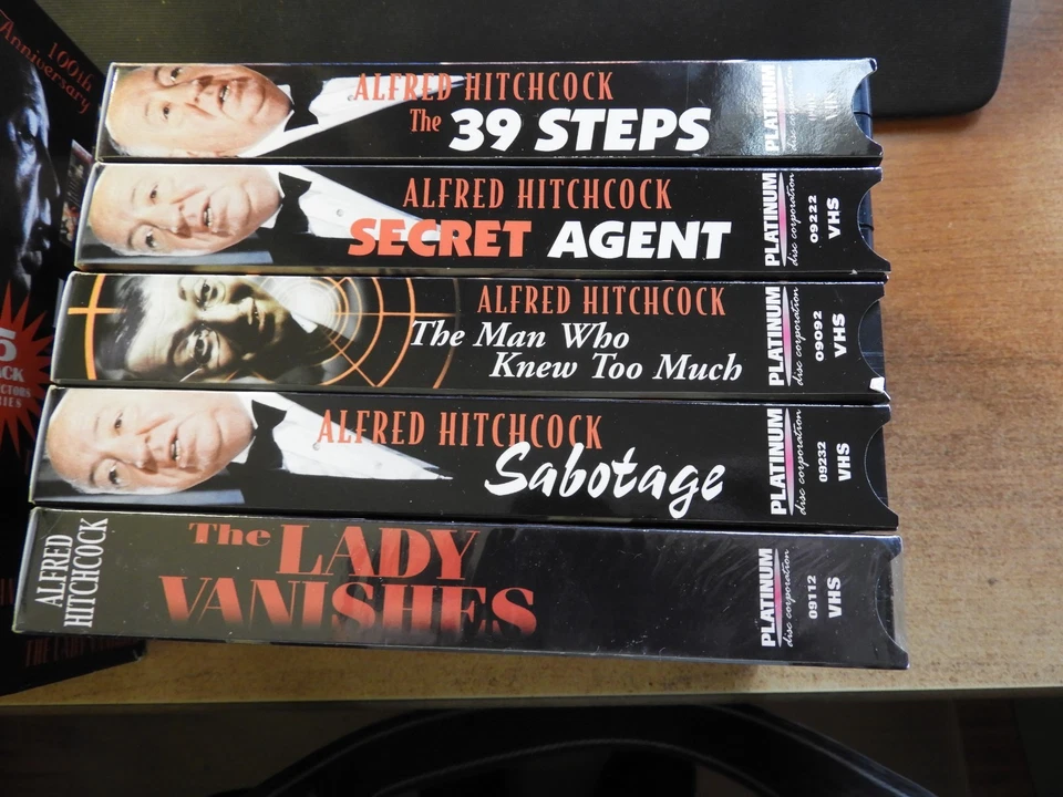 ALFRED HITCHCOCK Presents 5 pack Collector Series; Sabotage, the39 steps& VHS - Image 3 of 3