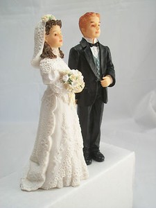 Resin Doll - Bride & Groom Wedding Figurines 3091 & 3089 1/12 scale Houseworks