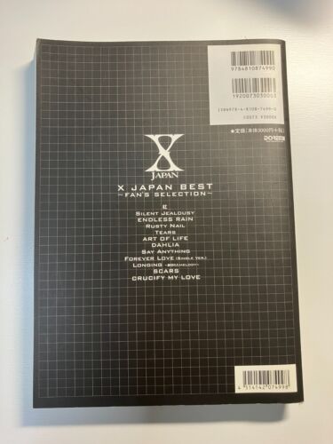 X Japan Best Fan's Selection Band Score Music Sheet Book Yoshiki Japan - Picture 2 of 2