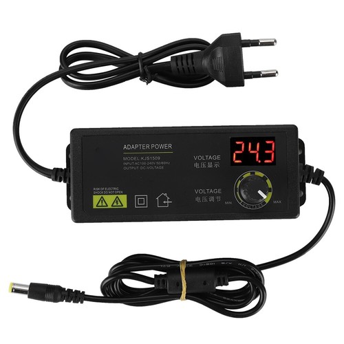 AC/DC Adjustable Power Adapter Supply 3V-36V 1.7A 60W Speed Control LED Display - Picture 7 of 12